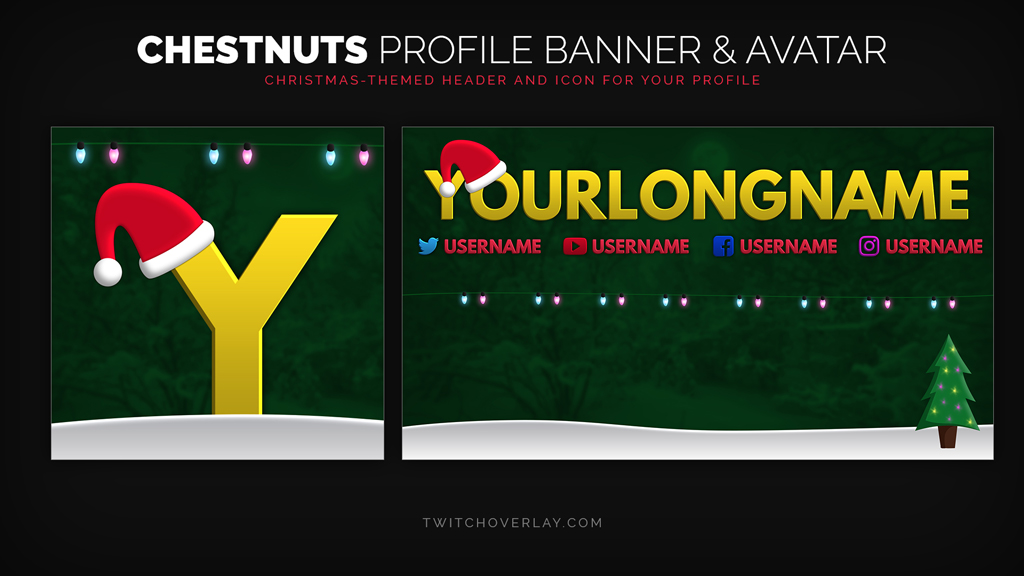 Chestnuts - Christmas Profile Banner & Avatar