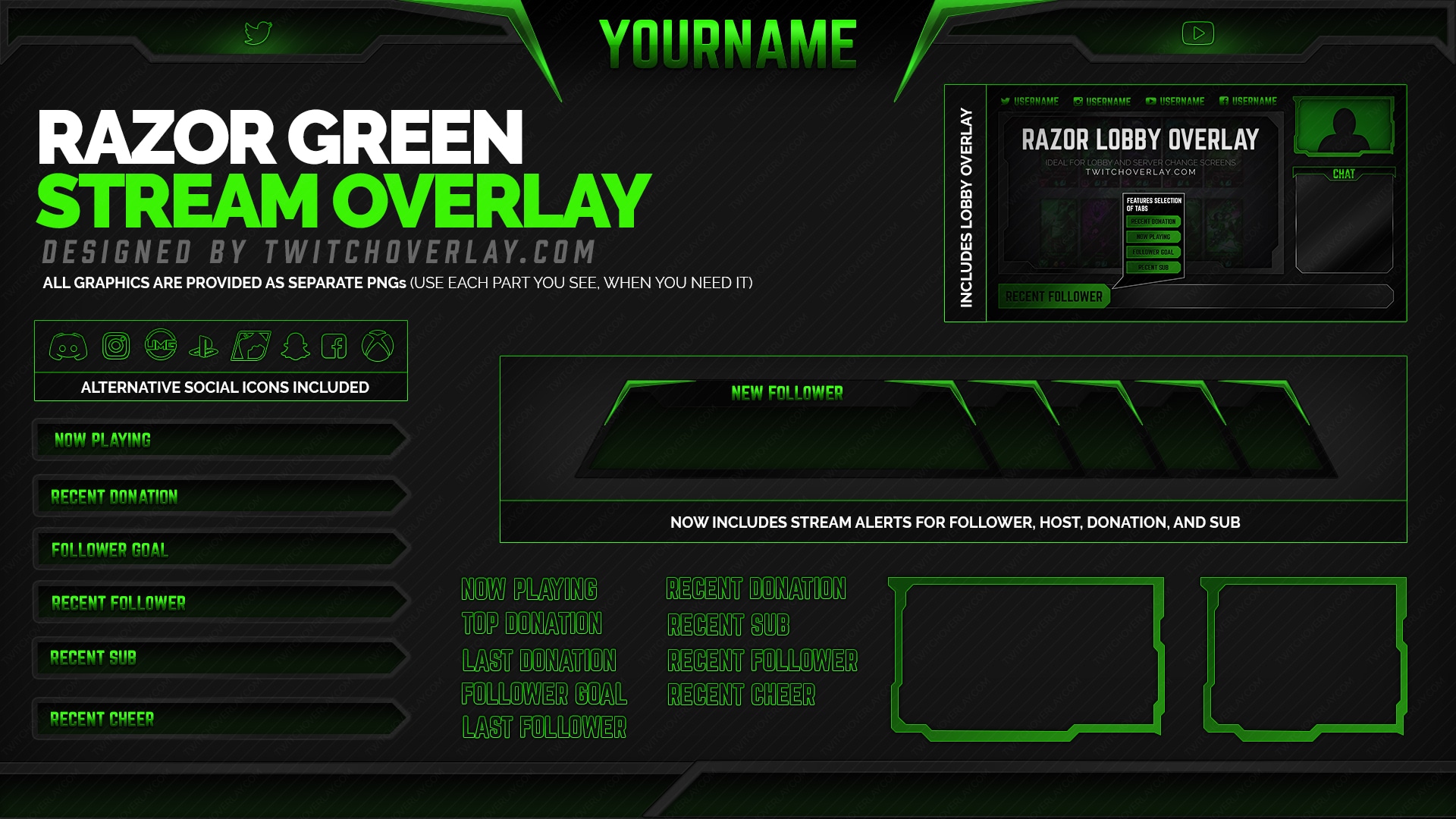 Razor Green - Green Overlay