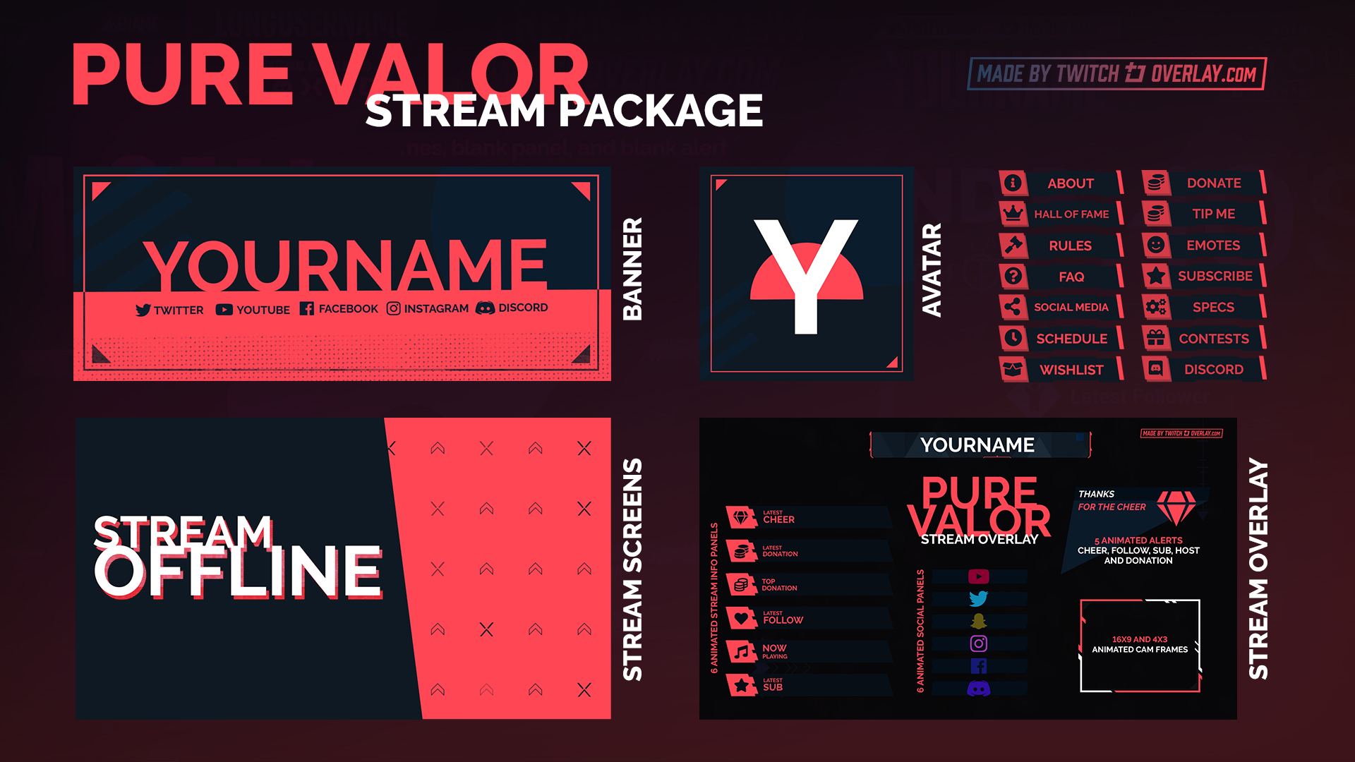Pure Valor - Valorant Stream Package
