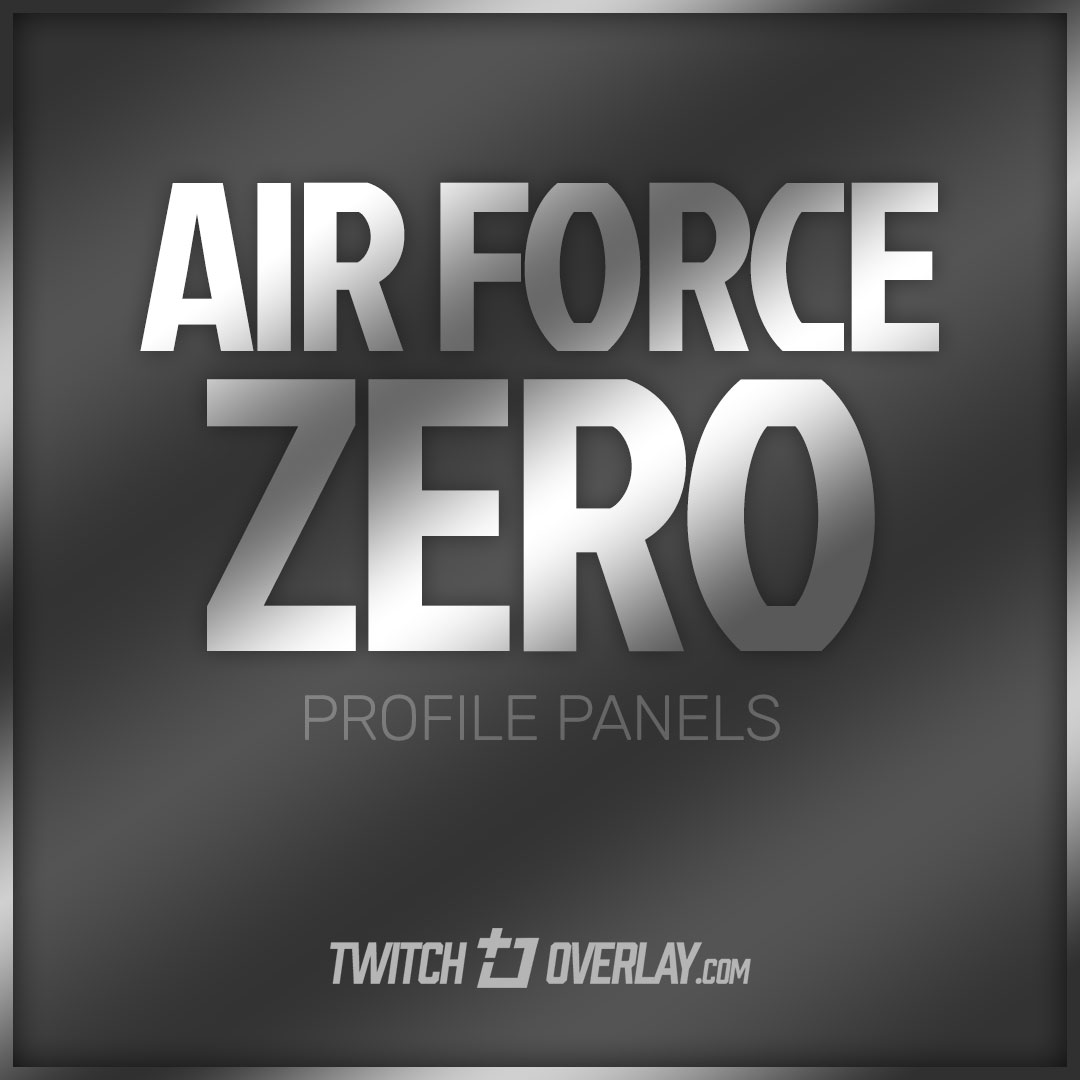 Air Force Zero - Steel Profile Graphics