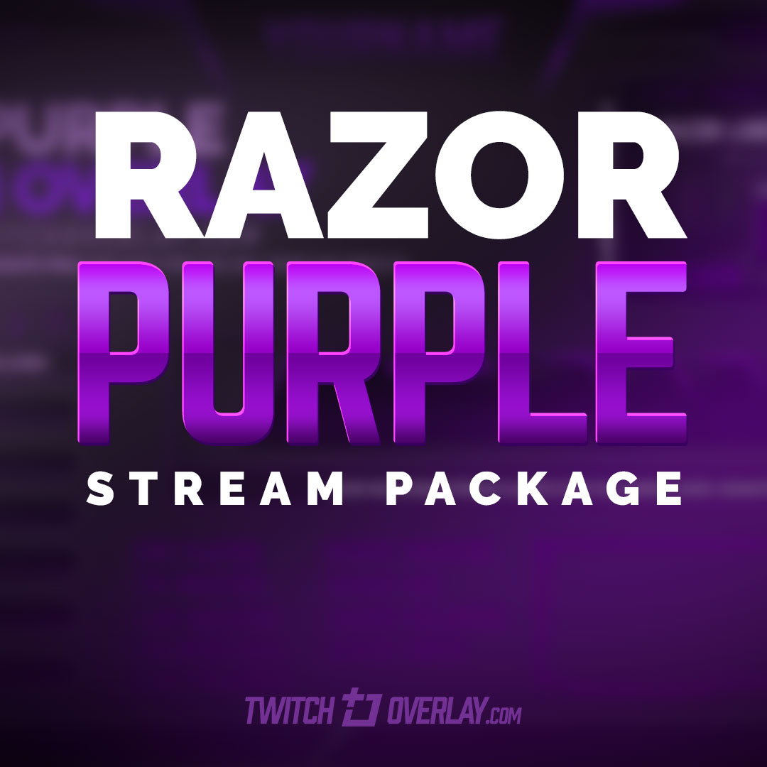 Razor Purple - Free Purple Twitch Alerts