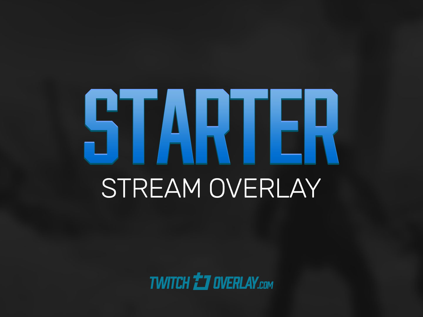 Starter - Free Blue Overlay | Twitch Overlay