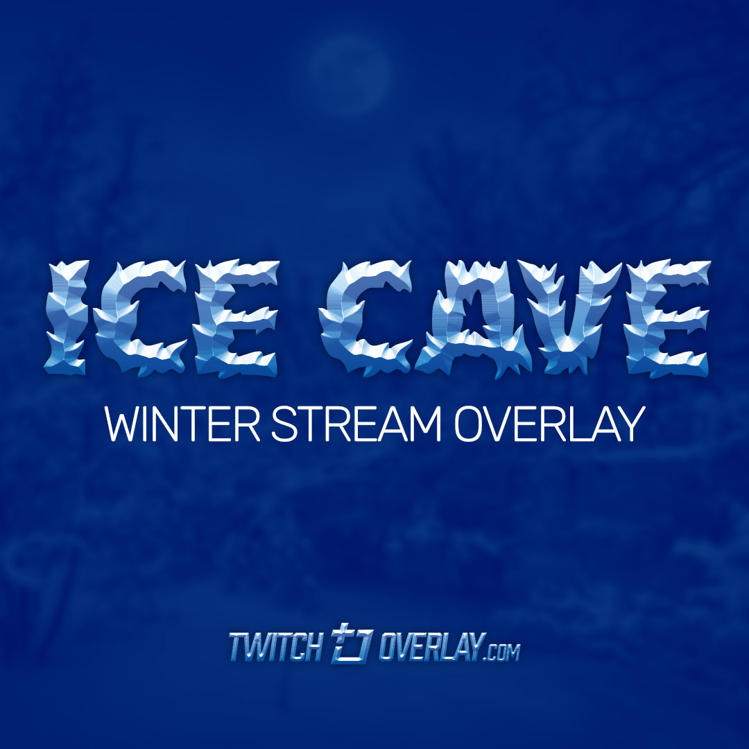 Ice Cave - Snow Twitch Overlay