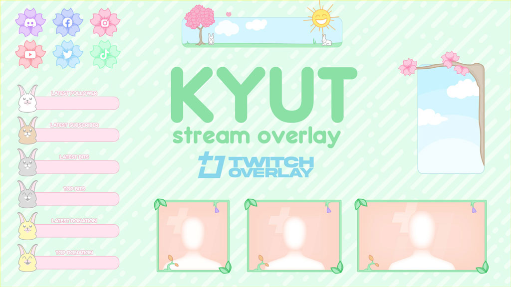 cute stream overlay