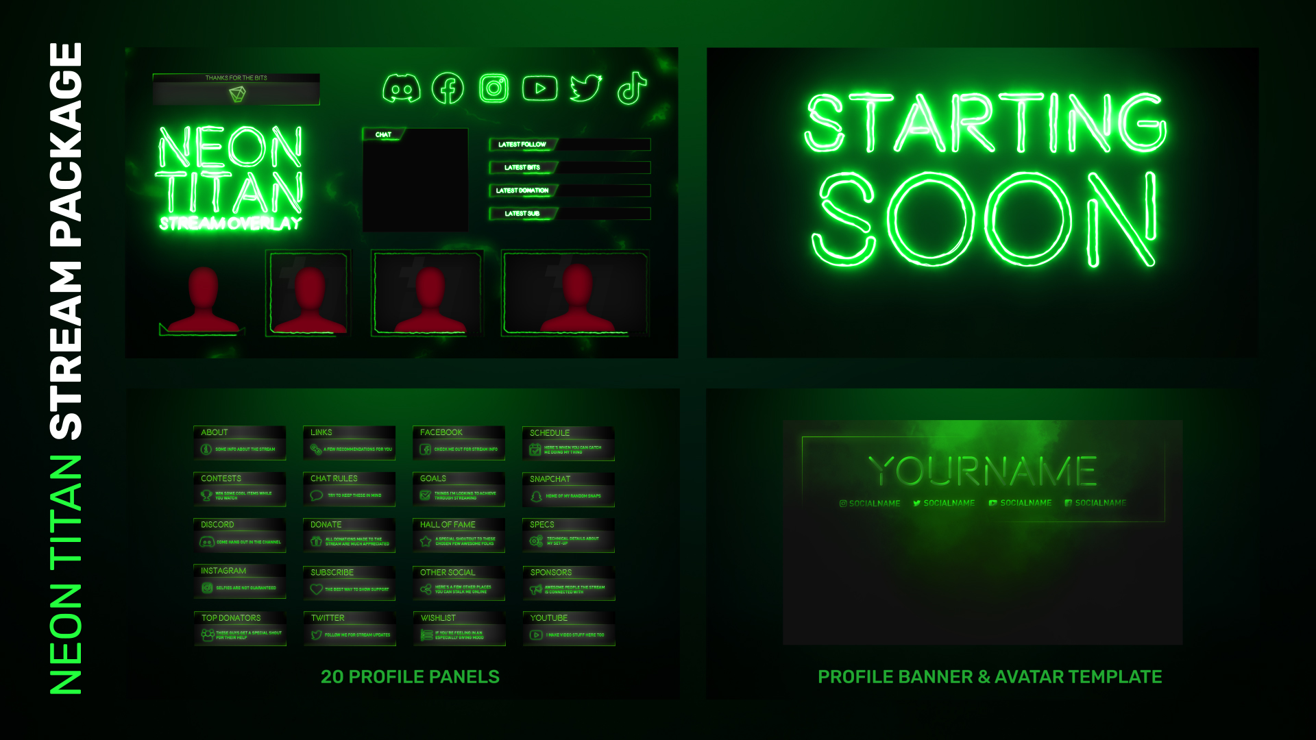 Neon Titan - Neon Green Stream Package
