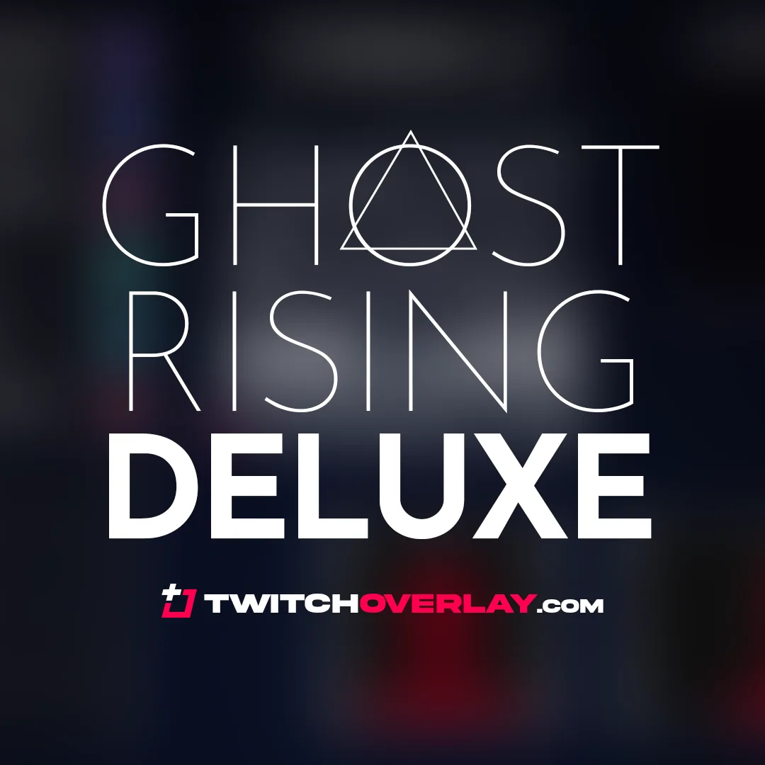 Ghost Rising Deluxe - Minimal Twitch Overlay Package