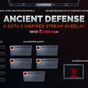 Ancient Defense - Dota 2 Twitch Overlay
