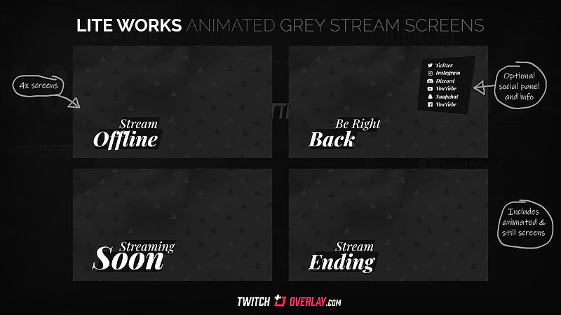 Premium stream graphics for a more complete setup Premium stream graphics for a more complete setup