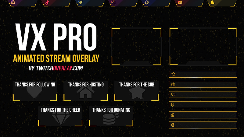 Vx Pro Twitch overlay preview