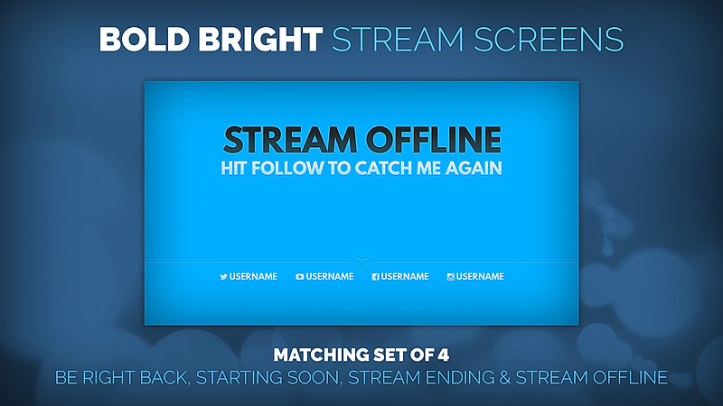 Bright Twitch overlay preview