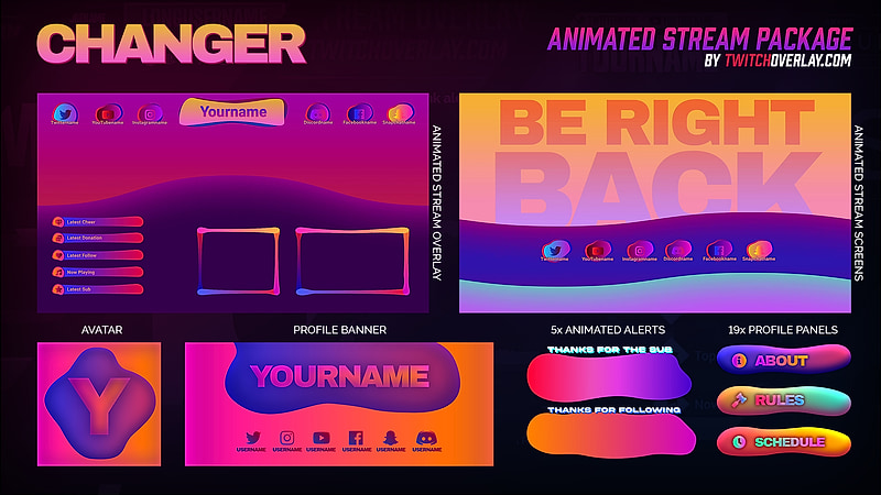 Stream packages for matching broadcast graphics Stream packages for matching broadcast graphics