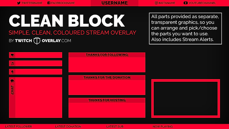 Twitch overlays for live scene design Twitch overlays for live scene design