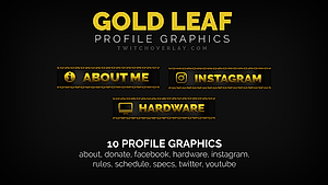 Gold Leaf - Gold Profile Graphics