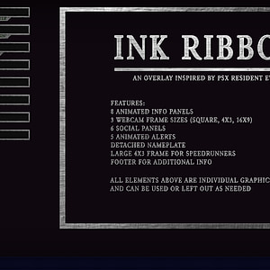 Ink Ribbon - Resident Evil Twitch Overlay