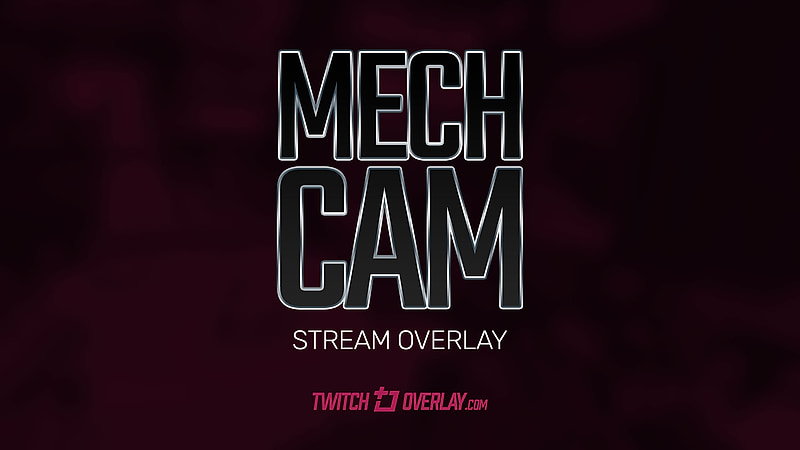 Black Twitch overlay preview