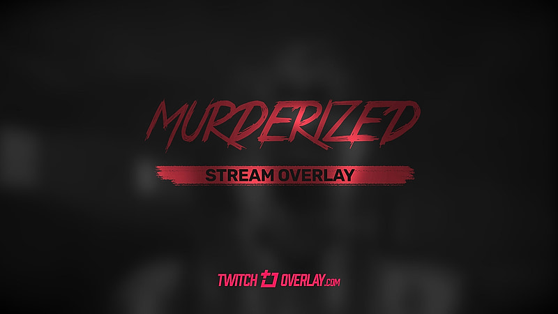 Red Twitch overlay preview