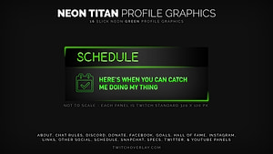 Neon Titan - Green Profile Graphics