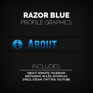 Razor Blue Twitch Panels