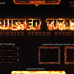 Rusted Titan - Fire Twitch Overlay