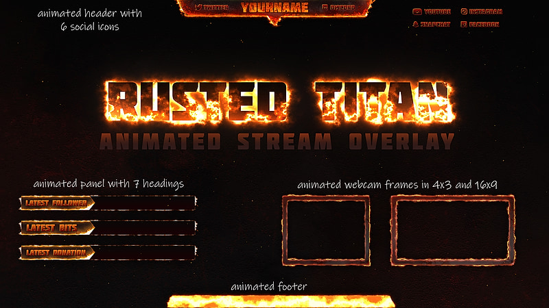 Twitch overlays for live scene design Twitch overlays for live scene design