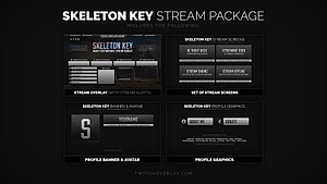 Skeleton Key Blue - Metal Blue Stream Package