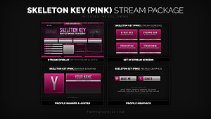 Skeleton Key Pink - Pink Stream Package