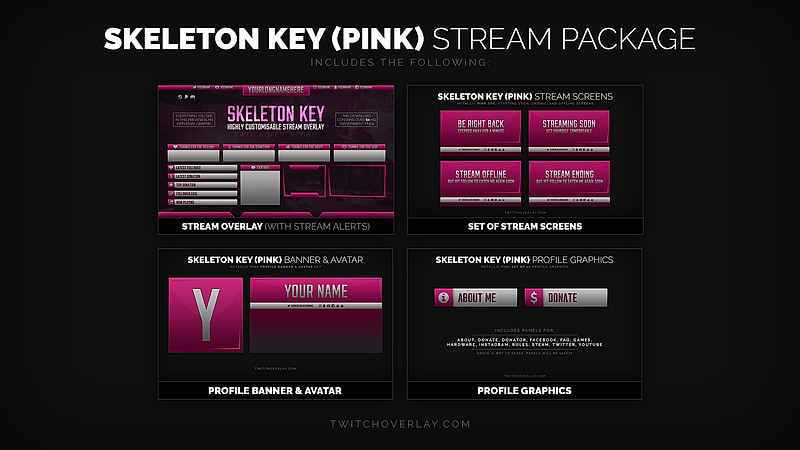 Skeleton Key Twitch overlay preview