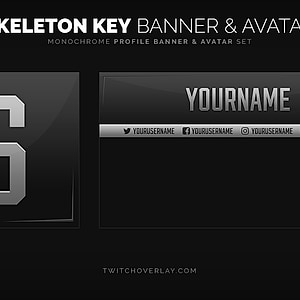 Skeleton Key - Professional Profile Banner & Avatar