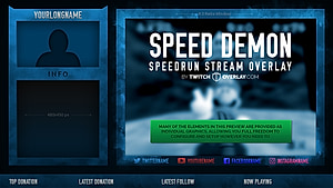 Speed Demon - Speedrun Stream Overlay