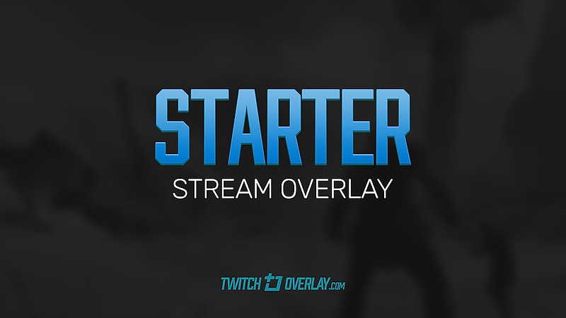 Blue Twitch overlay preview