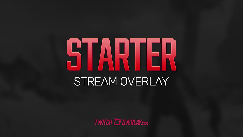 Red Twitch overlay preview