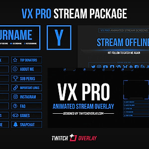 VX Pro - Animated Blue Stream Package