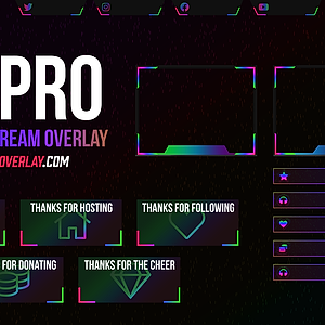 VX Pro - Animated Chroma Twitch Overlay